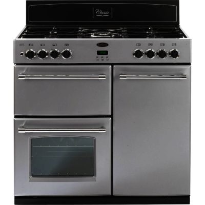 Belling Classic 90DFT 90cm Dual Fuel Range Cooker with FSD in Silver Belling Classic 90DFT 90cm Dual Fuel Range Cooker with FSD in Silver